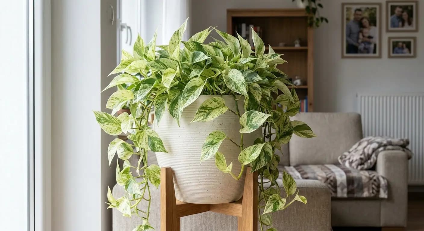 Epipremnum złociste 'Marble Queen'